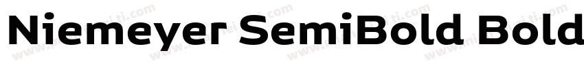 Niemeyer SemiBold Bold字体转换